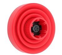 ZAICOLER Universal Collapsible Portable Hair Dryer Diffuser for Curly Hair Style, Dense Air Outlet for Long-lasting Curls for Travel, ABS Silicone Material (Red)