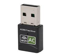 ZAICOLER USB WiFi Adapter 600Mbps Dual Band High-Speed Wireless Network Adapter for Laptop Desktop PC Drive Free