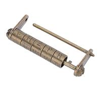 ZAICOLER Vintage Chinese Style Antique Coded Padlock for Cabinet - Durable Zinc Alloy Password Lock for Jewelry Boxes - Ideal for Collectors and Decorators