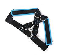 ZAICOLER Weight Bearing Shoulder Strap Durable Harness Vest for Resistance Training and Agility Sports Nylon Adjustable 1 Unit (Black Blue)
