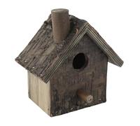 ZAICOLER Wooden Hanging Bird House Wet Proof Durable Resting Place for Bird Pet Supplies Accessories for Cage Natural Wood 5.9 X 3.9 X 3.5 Owners