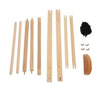 ZAICOLER Wooden Tapestry Loom Simple Weaving Kit Craft for Kids Beginners, Flexible Frame for Various Crafts, Option for Creative Minds, 20.1" X 15.7" for Household
