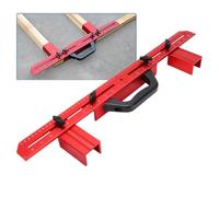ZAICOLER Woodworking Right Angle Fixing Clip with Dual Scale Ruler and Sliding Heads Adjustable from 12 to 30 Inches for Stairs Cabinets Flooring Measurement