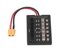 ZAICOLER XT60 6 Channel Balanced Charging Board for Lithium Battery, Time Saving Charger for Multiple Batteries, Short Circuit Protection for Safe Charging, Suitable for RC Hobbyists