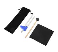 ZAICOLER Yoga Tuning Accurate 528Hz Vibration Lightweight Portable Fork Kit for Stress Relief, Meditation, Stainless Steel, Wood for Yoga Enthusiasts (528C)