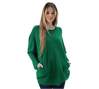 Zaif & Hari Ladies Italian Knitted Oversized Batwing Plait Back Jumper Women Angora Wool Top Plus Size