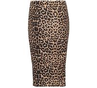 Zaif & Hari New Women's Ladies Printed Stretchy Pencil Bodycon Wiggle MIDI Skirt Plus Size 8-26 (L/XL (UK 16-18), Brown Leopard)
