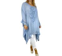 Zaif & Hari Women Kaftan Tunic Kimono Party Dress for Holidays Nightwear Stylish Dress Ladies Beach Cover Up Caftans Mini Dress Swimsuit Summer Tunic Tops Free Size UK(Sky Blue)