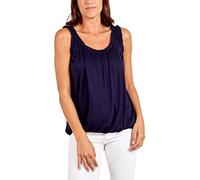 Zaif & Hari Women Vest Top Loose Fit Elasticated Waist Sleeveless Casual Summer Tank T-Shirt Blouse (16-18, Navy)