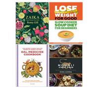 Zaika [Hardcover], Lose Weight Fast The Slow Cooker Spice-Guy Curry Diet Recipe Book, Dal Medicine Cookbook, Mowgli Street Food [Hardcover] 4 Books Collection Set