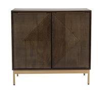 Zaine Walnut 80cm Small Sideboard - 2 Doors