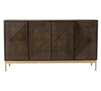 Zaine Walnut Medium 4 Door Sideboard