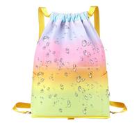 Zaino A Tracolla Regolabile Per Uomo E Donna | Sandproof Piegevole Per Palestra Sport Viaggi Attività Acquatiche | Borsa Da Spiaggia Impermeabile | Soluzioni Di Storage Pratiche., Rainbow Gradient