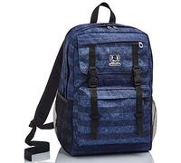 Zaino Duffy Invicta , Stripes, Blu, Doppio Scomparto, Scuola & Tempo Libero