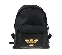 Zaino in Tessuto Gommato Backpack - male - Emporio Armani - Backpacks - Black - ONE SIZE - Bags ONE SIZE