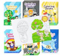 Zainpe 48Pcs Christian Bible Stories Coloring Books for Kids, DIY Art Drawing Book with Jesus Noah's Ark Crosses Pattern Color Booklet for Church Sunday School Classroom Rewards Party Favors Supplies