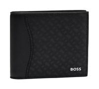 BOSS Mens Zair M Structured Folding Wallet with Monogram Pattern
