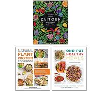 Zaitoun, One Pot Healthy Meals & Natural Plant Protein Cookbook 3 Books Collection Set