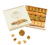 Zaitoune Cashew & Pistachio Baklava Selection Box - 250 g | Traditional Luxury Pastry | Arabic Dessert with Authentic Flavours in Beautiful Packaging | Handmade in Turkey