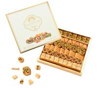 Zaitoune Cashew & Pistachio Baklava Selection Box - 500 g | Traditional Luxury Honey Pastry | Arabic Dessert with Authentic Flavours in Beautiful