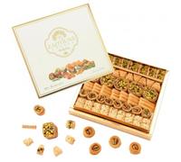 Zaitoune Cashew & Pistachio Baklava Selection Box - 500 g | Traditional Luxury Pastry | Arabic Dessert with Authentic Flavours in Beautiful Packaging | Handmade in Turkey