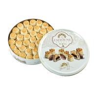 Zaitoune Date Maamoul - 500 g | Middle Eastern Buttery Date Filled Biscuits in a Beautiful Gift Tin | Authentic Luxury Arabic Pastry with Dates | Traditional Recipe & Handmade in Turkey