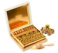 Zaitoune Pistachio Baklava with Honey - 500 g | Luxury Pastry Assortment | Arabic Dessert with Authentic Flavours in Beautiful Gift Packaging | Traditional Recipe & Handmade in Turkey