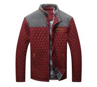 Zaitun Men's Diamond Quilted Jacket Smart Casual Lightweight Puffer Coat