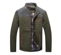 Zaitun Mens Diamond Quilted Puffer Down Jacket Casual Lightweight Windbreaker Cargo Outwear