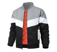 Zaitun Men's Jackets Lightweight Bomber Jacket Winter Warm Quilted Lined Coats Casual Windbreaker Varsity
