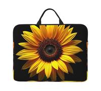 Zaixiansj 14in A Lonely Sunflower Print Laptop Case Sleeve Bag, Portable Handle, Business Travel, Accessory Pocket for Notebook, Tablet