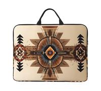 Zaixiansj 14in Native American Painting Print Laptop Case Sleeve Bag, Portable Handle, Business Travel, Accessory Pocket for Notebook, Tablet