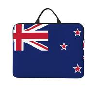 Zaixiansj 14in New Zealand Flag Print Laptop Case Sleeve Bag, Portable Handle, Business Travel, Accessory Pocket for Notebook, Tablet