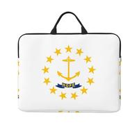 Zaixiansj 14in Rhode Island State Flag Print Laptop Case Sleeve Bag, Portable Handle, Business Travel, Accessory Pocket for Notebook, Tablet