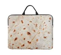Zaixiansj 14in Taco Crust Print Laptop Case Sleeve Bag, Portable Handle, Business Travel, Accessory Pocket for Notebook, Tablet