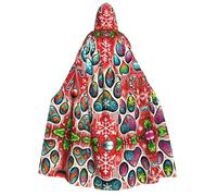 Zaixiansj Adult Hooded Cloak for Halloween Party Cosplay, Happy Pet Paw Print Hooded Robe Costume Cape Accessory