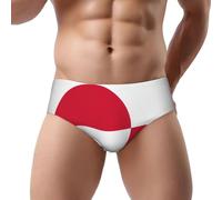 Zaixiansj Men's Briefs, Greenland flag Print Underpants Soft Stretchy Thong Underwear for All Day Comfort - L Black