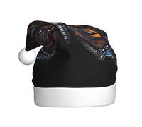 Zaixiansj Mystery Butterfly Print Adult Christmas Hat Santa Hat, Costume Headwear Christmas Party & Costume Accessory