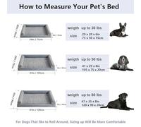 ZaiZaiSMao Dog Kennel Pad Egg-Crate Memory Foam, Dog Crate Bed Removable Washable Cover and Non-Slip Bottom, Giant Dog Bed,XL（105 * 75 * 20cm）