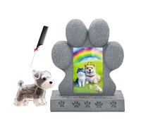 ZaiZaiSMao Dog Memorial Frame and Dog Fur Keepsake, Dog Died Sympathy Gift with Pet Hair Collector and Photo Display for Pet Lover Family Friends