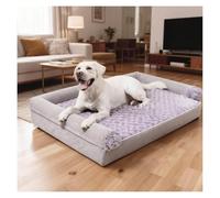 ZaiZaiSMao Great Dane Dog Bed Egg-Crate Memory Foam, Chew Resistant Dog Bed with Waterproof Liner and Washable Cover, Dog Crate Pads,XXL（120 * 90 * 20cm）