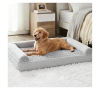 ZaiZaiSMao Great Dane Dog Bed Egg-Crate Memory Foam, Chew Resistant Dog Bed with Waterproof Liner and Washable Cover, Dog Crate Pads,L（75 * 50 * 15cm）