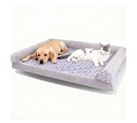 ZaiZaiSMao Indestructible Dog Bed with Egg FoamSupport, Great Dane Dog Bed Non-Slip Bottom and Removable Cover, Dog Mattress,L（75 * 50 * 15cm）