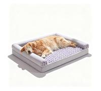 ZaiZaiSMao Memory Foam Dog Bed with Egg FoamSupport, Great Dane Dog Bed with Waterproof Liner and Washable Cover, Flat Dog Bed,L（75 * 50 * 15cm）