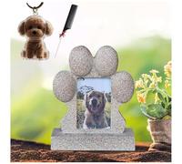 ZaiZaiSMao Pet Headstones for Dogs with Dog Hair Keychain, Pet Memorial Cat with Pet Hair Collector and Photo Display for Remembrance Dog Passing