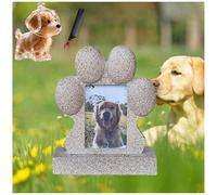 ZaiZaiSMao Pet Memorial Shadow Box and Pet Fur Keepsake, Headstones for Dogs with Photo Frame Slot and Pet Hair Collector for Remembrance Dog Passing