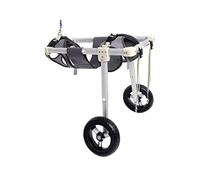 ZAJ Adjustable Dog Wheelchair for Back Legs Aluminum Lightweight Pet Wheelchair Cart for Elderly Disabled Arthritis Cats Assisted Walk Hind Legs Rehabilitation