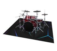 ZAJENKUB 130 x 100 cm Drum Carpet Drum Rugs, Professional Non-Slip Rugs Musical Instrument Mat, Soundproof Blanket for Bass Drum Snare Jazz Drum Kit Shock Electronic Drum, Drum Rug Mat