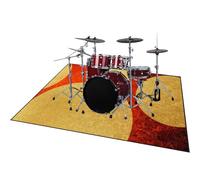 ZAJENKUB 140 x 100 cm Professional Drum Mat Rug, Non-Slip Drum Carpet, Soundproof Blanket for Electronic Drum Kits Bass Drum Snare and Other Musical Instrument
