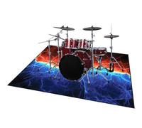 ZAJENKUB 140 x 120 cm Professional Drum Mat Rug, Non-Slip Drum Carpet, Soundproof Blanket for Electronic Drum Kits Bass Drum Snare and Other Musical Instrument